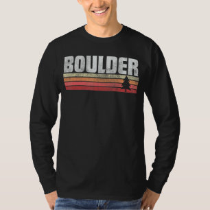 Boulder Colorado Retro Style Vintager 70er 80er 90 T-Shirt