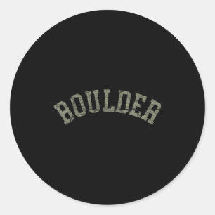 Boulder Colorado Rocky Mountains Skifahren Camping Runder Aufkleber