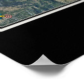 Boulder Colorado Satellite Poster Karte (Ecke)