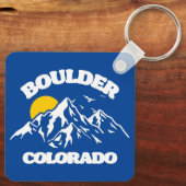 Boulder, Colorado Schlüsselanhänger (Rückseite)