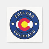 Boulder Colorado Serviette (Vorderseite)