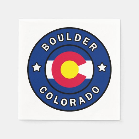 Boulder Colorado Serviette (Vorderseite)