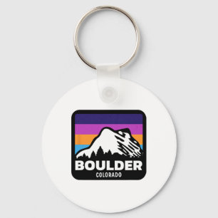 Boulder Colorado Skifahren Snowboarden Familienaus Schlüsselanhänger