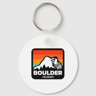 Boulder Colorado Snowboarden Familienausflug Schlüsselanhänger