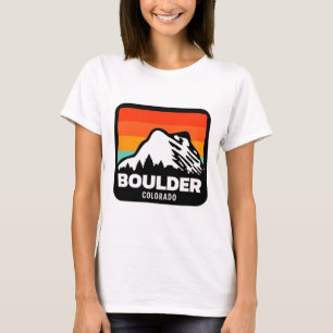 Boulder Colorado Snowboarden Familienausflug T-Shirt