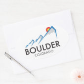 Boulder Colorado Sticker - Oval (Umschlag)