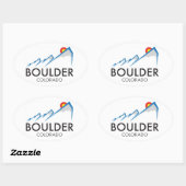 Boulder Colorado Sticker - Oval (Blatt)