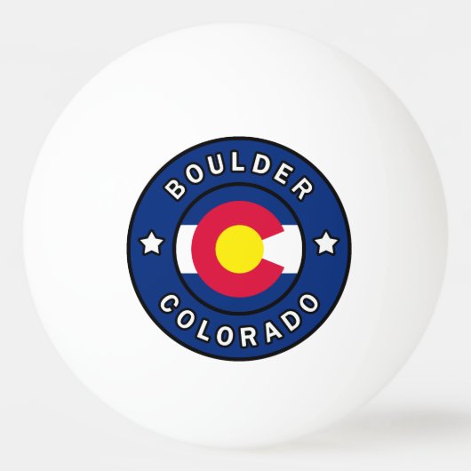 Boulder Colorado Tischtennisball (Vorderseite)