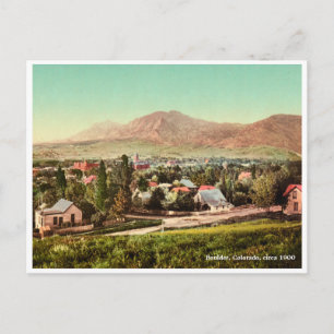 Boulder, Colorado, Vintage-Ansicht Postkarte