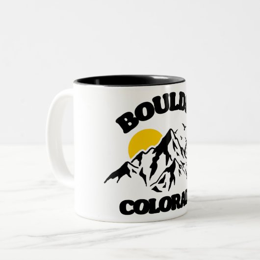 Boulder, Colorado Zweifarbige Tasse (Vorderseite Links)