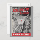 Boulder Dam, Hoover Dam, Amerika Postkarte (Vorne/Hinten)