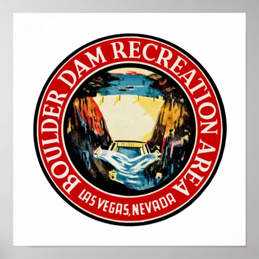 Boulder Dam Recreation Area Poster (Vorne)