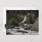 Boulder Falls Postkarte (Vorne/Hinten)