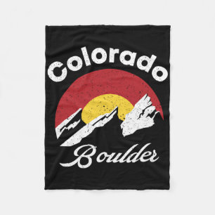 Boulder Flatirons Colorado Flag Klettern Radfahren Fleecedecke