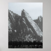 Boulder Flatirons Fog Poster (Vorne)