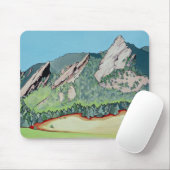 Boulder Flatirons Mousepad (Mit Mouse)