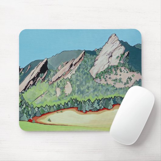 Boulder Flatirons Mousepad (Mit Mouse)