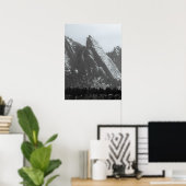 Boulder Flatirons Nebel Poster (Heimbüro)