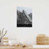 Boulder Flatirons Nebel Poster (Küche)