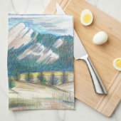 Boulder Flatirons Summer-into-Fall Kitchen Towel Geschirrtuch (Viertel Falte)