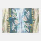 Boulder Flatirons Summer-into-Fall Kitchen Towel Geschirrtuch (Horizontal)