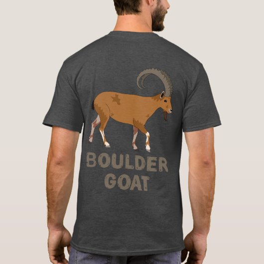 Boulder Goat (both sides) T-Shirt (Rückseite)