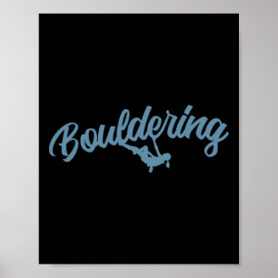 Boulder-Hobby-Klettern Fitness Sport Poster