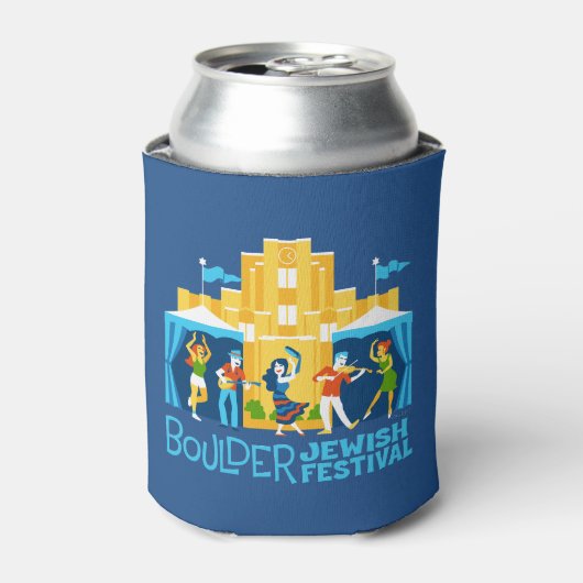 Boulder J Fest Neues Logo Beer Koosy Dosenkühler (Kanne Vorderseite)