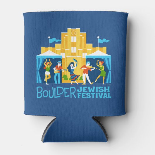 Boulder J Fest Neues Logo Beer Koosy Dosenkühler (Vorderseite)