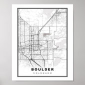Boulder Map Poster (Vorne)
