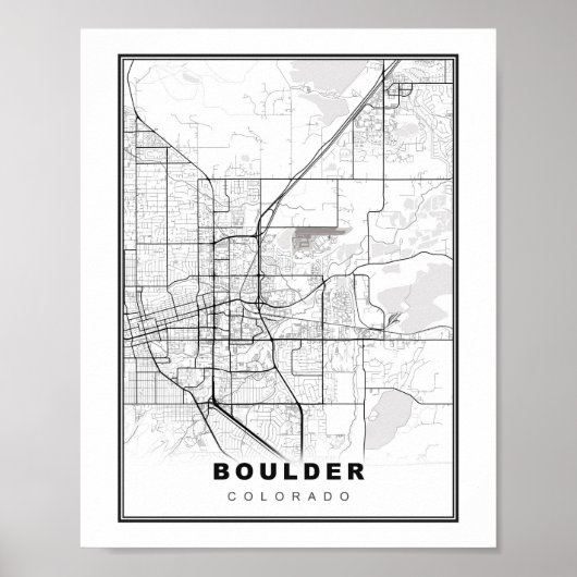 Boulder Map Poster (Vorne)