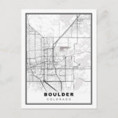 Boulder Map Postkarte (Vorderseite)