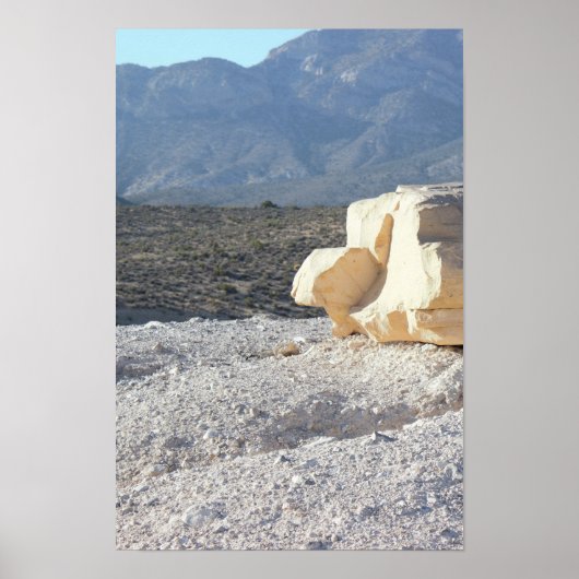 Boulder mit den Bergen Poster (Vorne)
