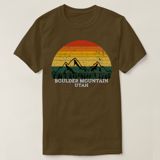 Boulder Mountain Utah T-Shirt (Design vorne)