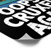 Boulder Oops Cruxed wieder lustig Boulderklettern  Poster (Ecke)