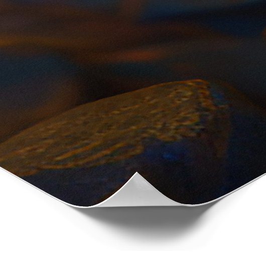 Boulder Opal Ore, Vibrant Gemstone Poster (Ecke)