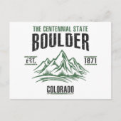 Boulder Postkarte (Vorderseite)