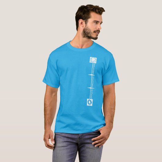 Boulder-Reise-Schulerwachsener T - Shirt - weißer (Vorne ganz)