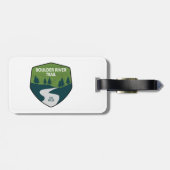 Boulder River Trail Washington Gepäckanhänger (Rückseite horizontal)