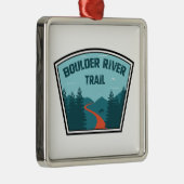 Boulder River Trail Washington Ornament Aus Metall (Rechts)