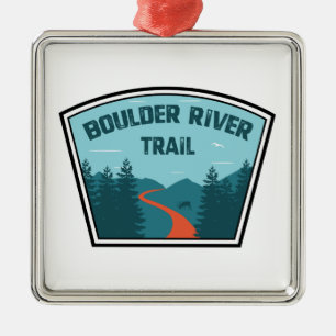 Boulder River Trail Washington Ornament Aus Metall
