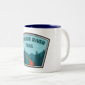 Boulder River Trail Washington Zweifarbige Tasse (VorderseiteRechts)