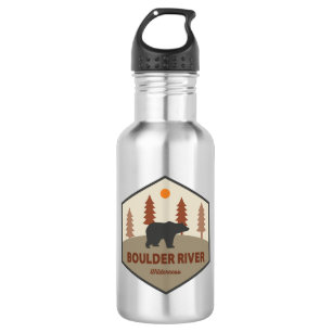 Boulder River Wilderness Washington Bear Edelstahlflasche