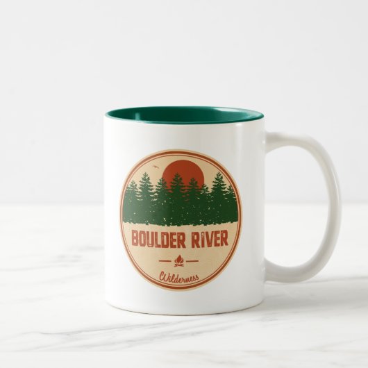 Boulder River Wilderness Zweifarbige Tasse (Rechts)