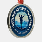 Boulder Skyline Traverse (V) Ornament Aus Metall (Rechts)