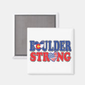 Boulder-Strong-Herz Magnet (Vorderseite/Rückseite)