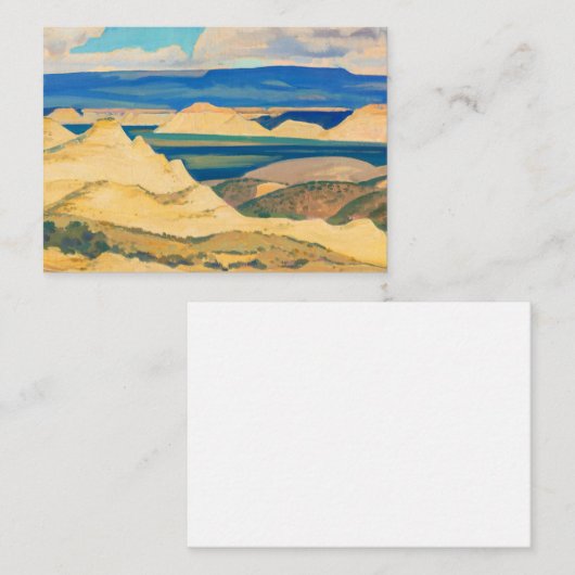 Boulder Valley von Maynard Dixon Mitteilungskarte (Vorne/Hinten)