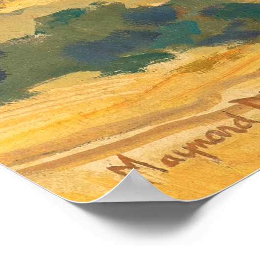 Boulder Valley von Maynard Dixon Poster (Ecke)