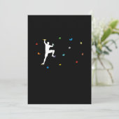 Boulder Wall Boulder Hall Climber-Geschenk Einladung (Stehend Vorderseite)