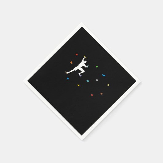 Boulder Wall Boulder Hall Climber Gift Serviette (Ecke)
